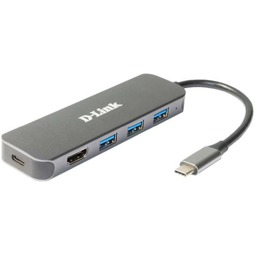 HUB USB D-LINK DUB-2333, USB Type C, cablu 10 cm, metalic, Argintiu 1 HUB USB D-LINK DUB-2333, USB Type C, cablu 10 cm, metalic, Argintiu