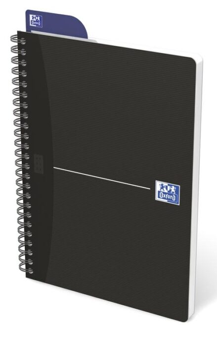 Caiet cu spirala OXFORD Office Essentials dictando, A5, 90 file-90g/mp, Scribzee, coperta carton 1 Caiet cu spirala OXFORD Office Essentials dictando, A5, 90 file-90g/mp, Scribzee, coperta carton
