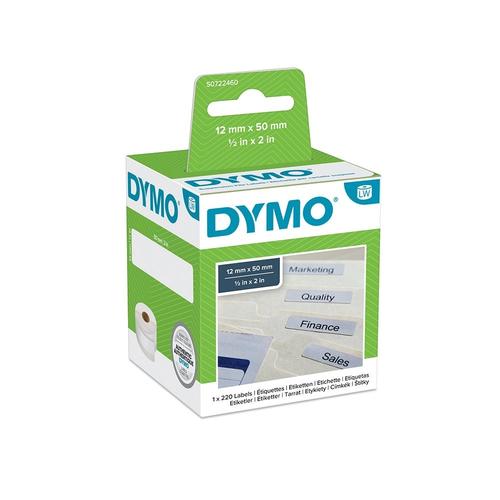 Etichete Dymo LabelWriter DY99017 50x12mm, hartie alba, dosare suspendate 1 Etichete Dymo LabelWriter DY99017 50x12mm, hartie alba, dosare suspendate