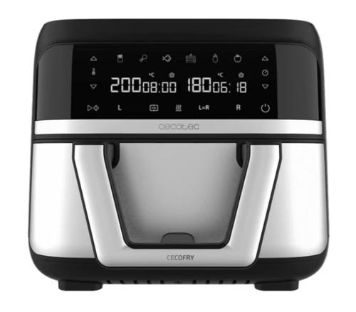 Friteuza cu aer cald Cecotec Cecofry Dual 9000 04996, 2850 W, 9 l, control tactil, 6 programe (Negru/Argintiu) 1 Friteuza cu aer cald Cecotec Cecofry Dual 9000 04996, 2850 W, 9 l, control tactil, 6 programe (Negru/Argintiu)