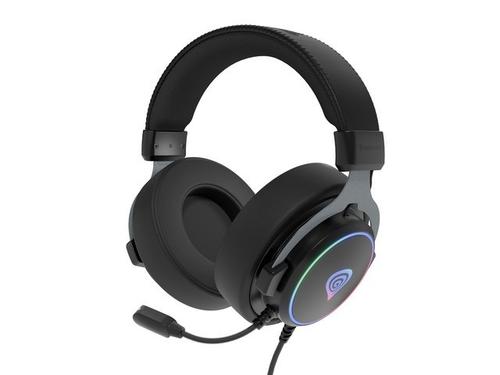 Casti Gaming Over-Ear Genesis Neon 764, USB-A 2.0, Surround Virtual 7.1, Iluminare RGB, Microfon (Negru) 1 Casti Gaming Over-Ear Genesis Neon 764, USB-A 2.0, Surround Virtual 7.1, Iluminare RGB, Microfon (Negru)