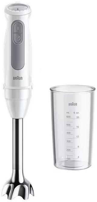 Blender de mana Braun Multi Quick 5 MQ 50001M, 1000 W, 21 viteze, Pahar 0.6 l (Alb)