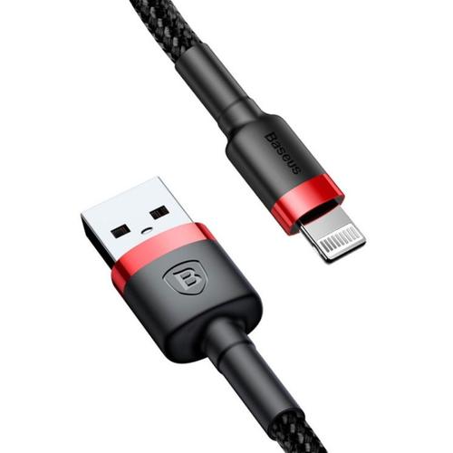 Cablu de date Baseus Kevlar CALKLF-C19, Lightning, 2 m (Negru/Rosu) 1 Cablu de date Baseus Kevlar CALKLF-C19, Lightning, 2 m (Negru/Rosu)