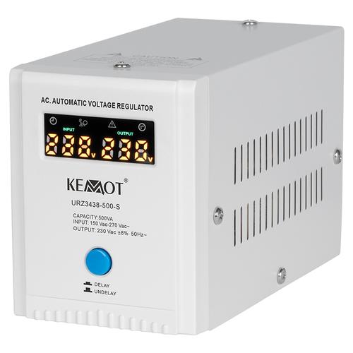 Stabilizator de tensiune automat KEMOT URZ3438, 500VA/350W 1 Stabilizator de tensiune automat KEMOT URZ3438, 500VA/350W