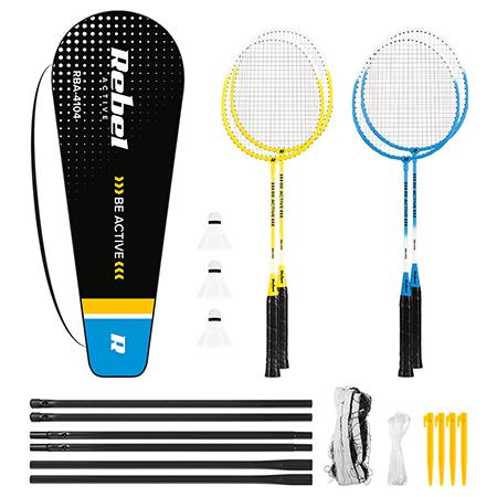 Set badminton cu fileu REBEL ACTIVE RBA-4104 1 Set badminton cu fileu REBEL ACTIVE RBA-4104
