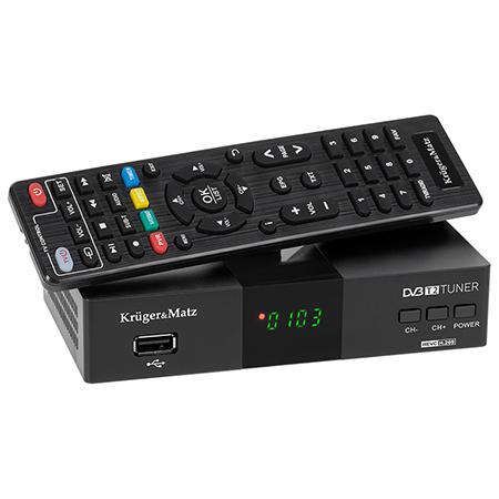 Tuner DVB-T2 KRUGER&MATZ KM0550D, H.265, HEVC, SCART, HDMI 1.3, USB 2.0 1 Tuner DVB-T2 KRUGER&MATZ KM0550D, H.265, HEVC, SCART, HDMI 1.3, USB 2.0