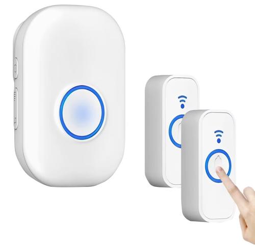 Sonerie Fara Fir/ Wireless, BYONDSELF®, 1 Receptor si 2 Transmitatoare, 4 Trepte Volum Pana la 85 dB, 58 De Melodii, Rezistenta Apa, 300m, Alb 1 Sonerie Fara Fir/ Wireless, BYONDSELF®, 1 Receptor si 2 Transmitatoare, 4 Trepte Volum Pana la 85 dB, 58 De Melodii, Rezistenta Apa, 300m, Alb