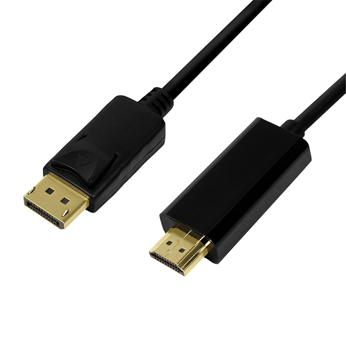 Cablu LOGILINK CV0128, DisplayPort - HDMI, 4K/30 Hz, 3m, Negru 1 Cablu LOGILINK CV0128, DisplayPort - HDMI, 4K/30 Hz, 3m, Negru