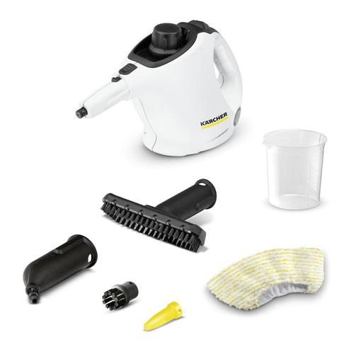 Aparat de curatat cu abur Karcher SC 1 1.516-400.0, 1200 W, 3 bar, Rezervor 0.2L, incalzire 3 minute (Alb/Negru) 1 Aparat de curatat cu abur Karcher SC 1 1.516-400.0, 1200 W, 3 bar, Rezervor 0.2L, incalzire 3 minute (Alb/Negru)