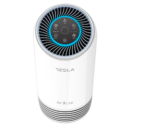 Purificator de aer Tesla Air 3 LITE, CADR 110 m3/h, Indicator filtru, Sleep Mode, Timer, Filtru HEPA+Carbon Activ, Alb 1 Purificator de aer Tesla Air 3 LITE, CADR 110 m3/h, Indicator filtru, Sleep Mode, Timer, Filtru HEPA+Carbon Activ, Alb