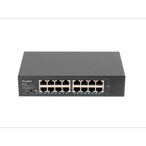 Switch Gigabit Lanberg RSGE-16 cu 16 porturi (RSGE-16) 1 Switch Gigabit Lanberg RSGE-16 cu 16 porturi (RSGE-16)