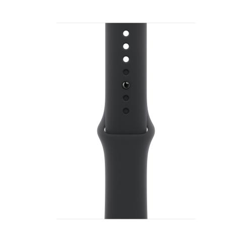 Curea Smartwatch Apple MXM43ZM/A pentru Watch 46mm, Sport Band, M/L (Negru)