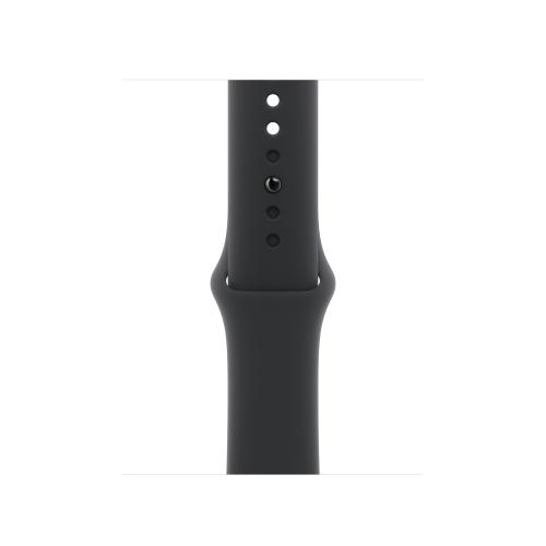 Curea Smartwatch Apple MXLJ3ZM/A pentru Watch 42mm, Sport Band, S/M (Negru)