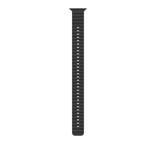 Curea Smartwatch Apple MXTM3ZM/A pentru Watch 49mm, Ocean Band Extension, Natural Titanium Finish (Negru)