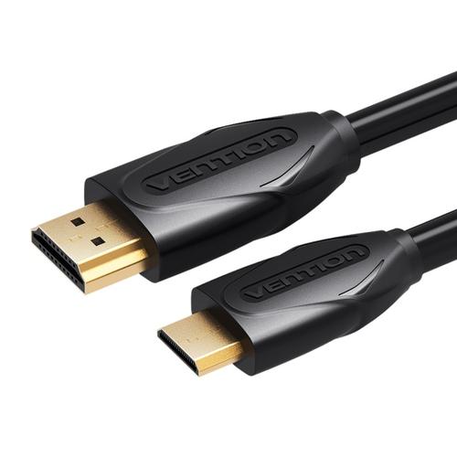 Cablu Vention VAA-D02-B100, Mini HDMI - HDMI, Full HD 1080P, 1 m 1 Cablu Vention VAA-D02-B100, Mini HDMI - HDMI, Full HD 1080P, 1 m