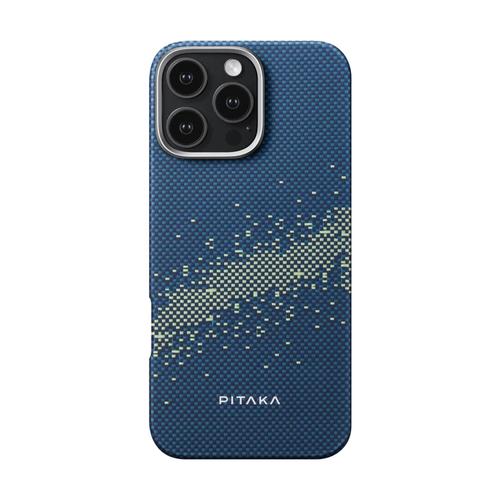 Carcasa PITAKA Tactile Woven compatibila cu iPhone 16 Pro Max, Albastru 1 Carcasa PITAKA Tactile Woven compatibila cu iPhone 16 Pro Max, Albastru