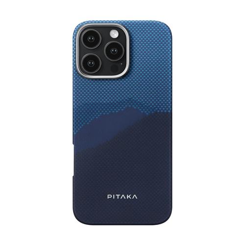 Carcasa PITAKA Tactile Woven compatibila cu iPhone 16 Pro Max, Albastru 1 Carcasa PITAKA Tactile Woven compatibila cu iPhone 16 Pro Max, Albastru