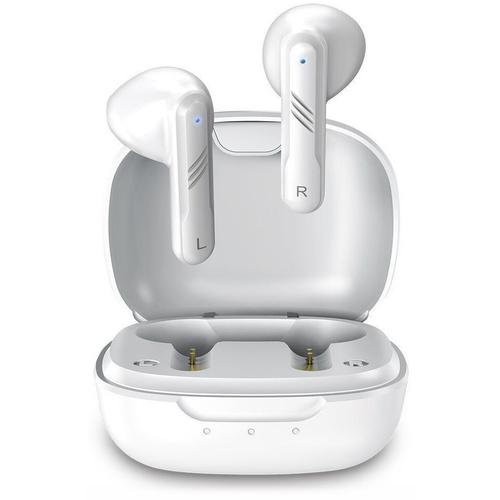 Casti True Wireless Genius HS-M905BT, Bluetooth, Microfon (Alb) 1 Casti True Wireless Genius HS-M905BT, Bluetooth, Microfon (Alb)