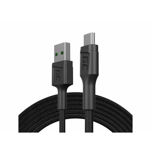 Cablu de date Green Cell GC PowerStream, USB - microUSB 120cm, incarcare rapida, Ultra Charge, QC 3.0, Negru 1 Cablu de date Green Cell GC PowerStream, USB - microUSB 120cm, incarcare rapida, Ultra Charge, QC 3.0, Negru