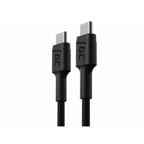 Cablu USB-C - USB-C 30cm, Green Cell GC PowerStream, incarcare rapida Livrare energie (60W), Ultra Charge, QC 3.0, Date si sincronizare de mare viteza (Negru) 1 Cablu USB-C - USB-C 30cm, Green Cell GC PowerStream, incarcare rapida Livrare energie (60W), Ultra Charge, QC 3.0, Date si sincronizare de mare viteza (Negru)