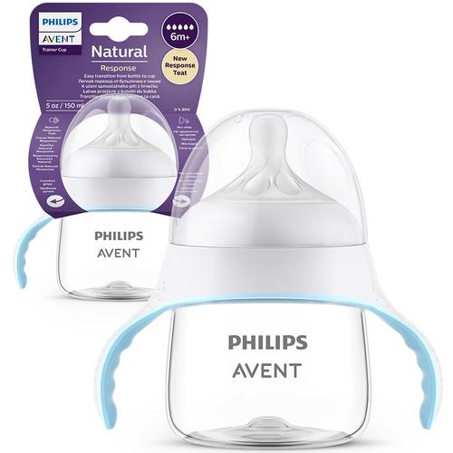 Cana de tranzitie Philips Avent Natural Response SCF263/61, 150 ml, tetina debit 5, +6 luni, tetina care functioneaza ca sanul mamei, tetina fara scurgeri, fara BPA, usor de curatat 1 Cana de tranzitie Philips Avent Natural Response SCF263/61, 150 ml, tetina debit 5, +6 luni, tetina care functioneaza ca sanul mamei, tetina fara scurgeri, fara BPA, usor de curatat