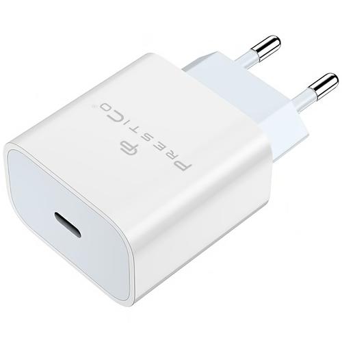 Incarcator Retea Prestico F8A Box, 20W, 3A, 1 x USB-C (Alb) 1 Incarcator Retea Prestico F8A Box, 20W, 3A, 1 x USB-C (Alb)