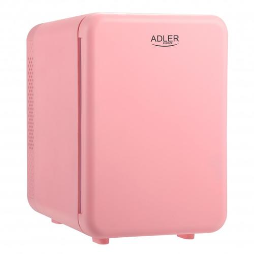 Mini frigider Adler AD 8084, 12V/220V, 32-42 W, 4 L, Incalzire/Racire (Roz)