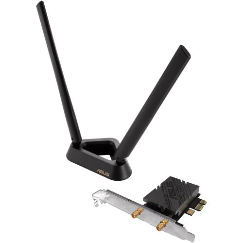 Placa de retea ASUS PCE-BE92BT, BE9400, baza magnetizata, suporta banda de 6GHz, 320MHz, WPA3, Bluetooth 5.4, compatibilia doar cu placile de baza Intel 1 Placa de retea ASUS PCE-BE92BT, BE9400, baza magnetizata, suporta banda de 6GHz, 320MHz, WPA3, Bluetooth 5.4, compatibilia doar cu placile de baza Intel