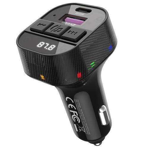Modulator FM Bluetooth XO Design BCC17, 1 x USB-A - 1 x USB-C 1 Modulator FM Bluetooth XO Design BCC17, 1 x USB-A - 1 x USB-C