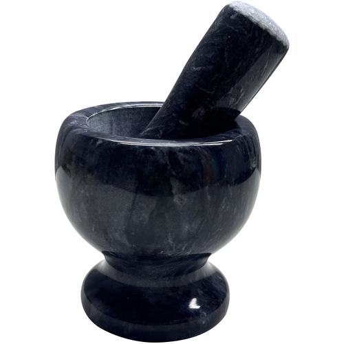 Mojar cu pistil Vanora Home, marmura, ⌀9.5 cm, Negru 1 Mojar cu pistil Vanora Home, marmura, ⌀9.5 cm, Negru