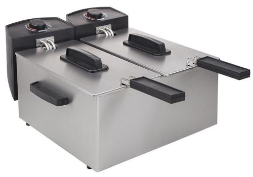 Friteuza cu 2 compartimente Princess 0118312301001, 2x 1800 W, 6 l (Argintiu) 1 Friteuza cu 2 compartimente Princess 0118312301001, 2x 1800 W, 6 l (Argintiu)