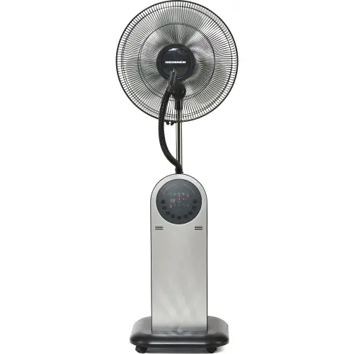 Ventilator cu picior Heinner HMF-18GREY, 95 W, Rezervor apa 1.8 l, Telecomanda, Umidificare 360, 3 tipuri de ventilare, Temporizator, Gri