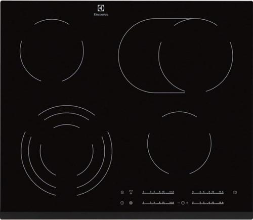 Plita incorporabila Electrolux EHF6547FXK, 7100 W, 4 arzatoare (Negru)