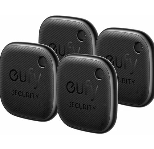 Set de 4 Eufy, Security SmartTrack Link, compatibil cu iOS, Rezistent la apa (Negru) 1 Set de 4 Eufy, Security SmartTrack Link, compatibil cu iOS, Rezistent la apa (Negru)