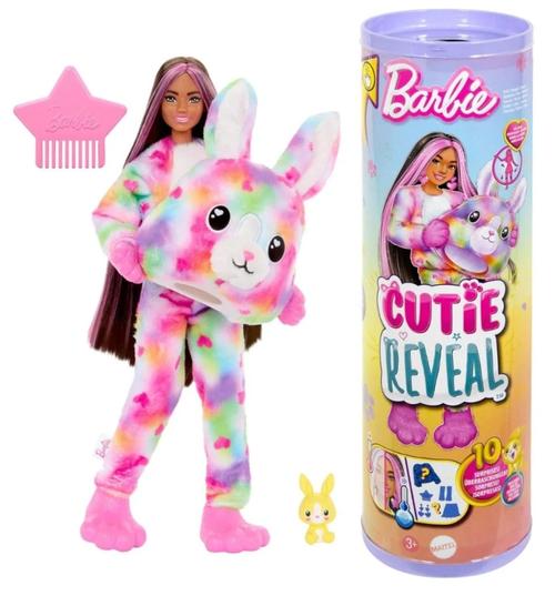 Papusa Barbie, Cutie Reveal, Iepure, 10 surprize 1 Papusa Barbie, Cutie Reveal, Iepure, 10 surprize
