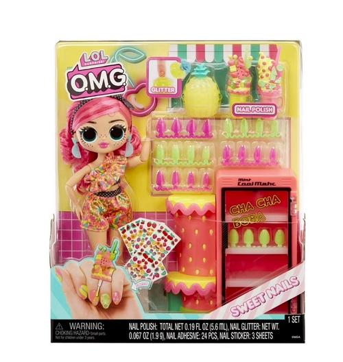Papusa L.O.L. Surprise OMG Sweet Nails™ Pinky Pops Fruit Shop, 30 cm 1 Papusa L.O.L. Surprise OMG Sweet Nails™ Pinky Pops Fruit Shop, 30 cm