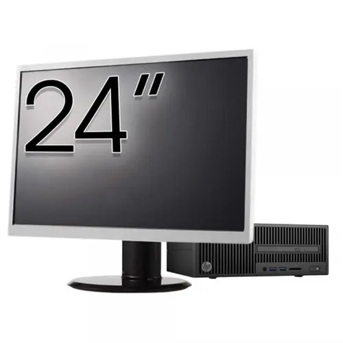 Calculator Sistem PC Refurbished Pachet Calculator refurbished HP 280 G2 SFF, Intel Core i5-6400 2.70GHz, 8GB DDR4, 500GB HDD, DVD-ROM + Monitor 24"