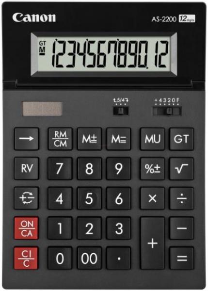 Calculator de birou Canon AS-2200 (Negru) 1 Calculator de birou Canon AS-2200 (Negru)