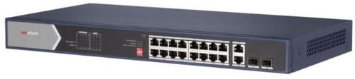 Switch Hikvision DS-3E0520HP-E, Gigabit, 16 porturi, PoE 1 Switch Hikvision DS-3E0520HP-E, Gigabit, 16 porturi, PoE