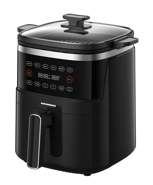 Friteuza cu aer cald Heinner HAFG-B5BK2600, 2600 W, 5 l, Timer, 6 programe, Auto-oprire (Negru) 1 Friteuza cu aer cald Heinner HAFG-B5BK2600, 2600 W, 5 l, Timer, 6 programe, Auto-oprire (Negru)