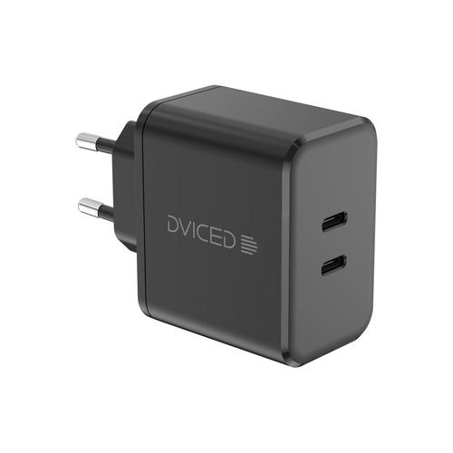 Incarcator retea Dviced DV221011, 65W, GaN, 2 USB-C, cablu 100 W/480Mbps (Negru) 1 Incarcator retea Dviced DV221011, 65W, GaN, 2 USB-C, cablu 100 W/480Mbps (Negru)
