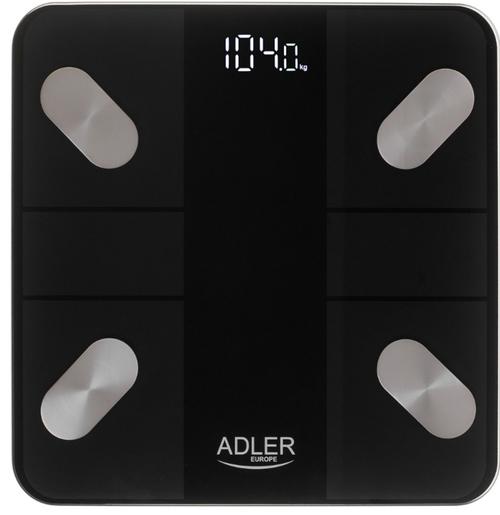 Cantar electronic inteligent de baie Adler AD 8186, Bluetooth, Tuya, display LED, 180 kg, platforma de sticla 6 mm, apa/grasime/masa musculara/masa osoasa, Auto ON/OFF (Negru) 1 Cantar electronic inteligent de baie Adler AD 8186, Bluetooth, Tuya, display LED, 180 kg, platforma de sticla 6 mm, apa/grasime/masa musculara/masa osoasa, Auto ON/OFF (Negru)