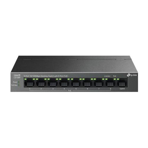 Switch TP-Link LS109P, 8 porturi 1 Switch TP-Link LS109P, 8 porturi