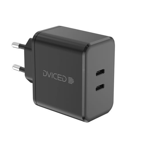 Incarcator retea Dviced DV221010, 65W, GaN, 2 USB-C (Negru) 1 Incarcator retea Dviced DV221010, 65W, GaN, 2 USB-C (Negru)
