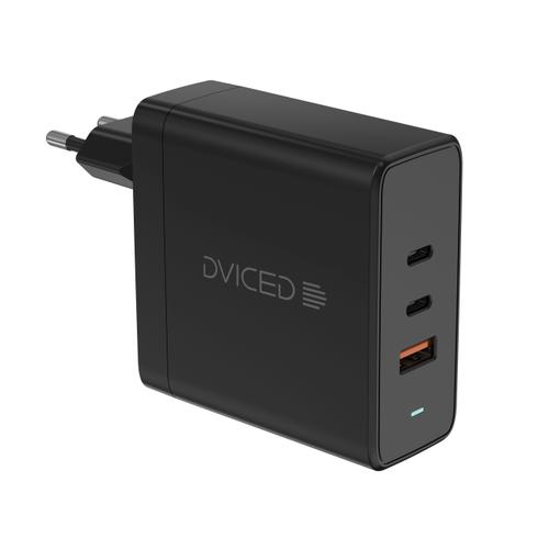 Incarcator retea Dviced DV221014, 140W, GaN, 2 USB-C, USB-A (Negru) 1 Incarcator retea Dviced DV221014, 140W, GaN, 2 USB-C, USB-A (Negru)
