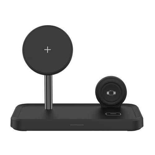 Incarcator wireless Dviced 3-in-1 DV230005, 15 W, Magnetic, Cablu USB-C 1.25m, Incarcator 30 W inclus (Negru) 1 Incarcator wireless Dviced 3-in-1 DV230005, 15 W, Magnetic, Cablu USB-C 1.25m, Incarcator 30 W inclus (Negru)