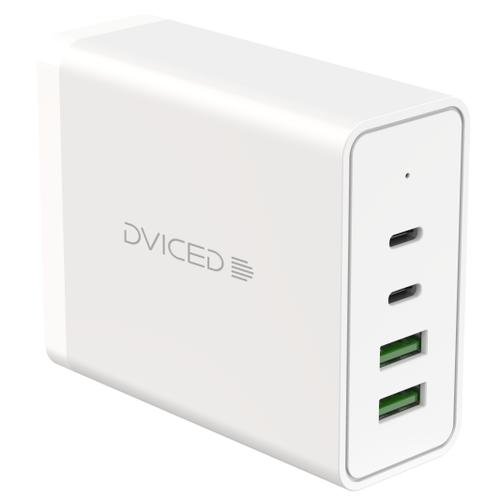 Incarcator retea Dviced Desktop DV211001, 100W, GaN, 2 USB-A, 2 USB-C (Alb) 1 Incarcator retea Dviced Desktop DV211001, 100W, GaN, 2 USB-A, 2 USB-C (Alb)