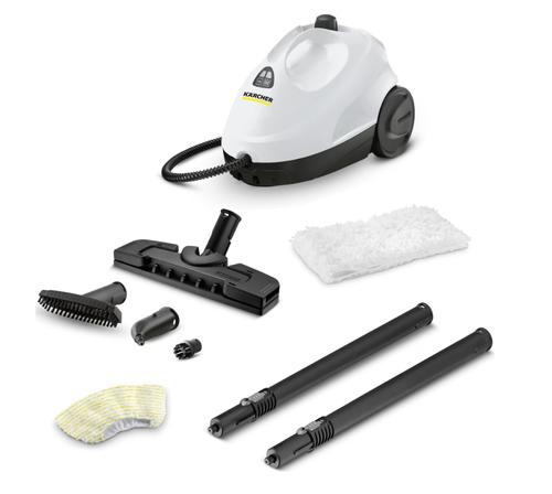 Aparat de curatat cu aburi Karcher KST 2, 1.512-601.0, 1500 W, 75mp, 3.2 bar, timp incalzire 6.5 min (Alb/Negru) 1 Aparat de curatat cu aburi Karcher KST 2, 1.512-601.0, 1500 W, 75mp, 3.2 bar, timp incalzire 6.5 min (Alb/Negru)