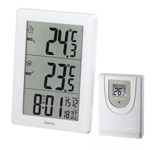Statie meteo Hama EWS-3000, tIndicator capacitate baterie (Alb) 1 Statie meteo Hama EWS-3000, tIndicator capacitate baterie (Alb)