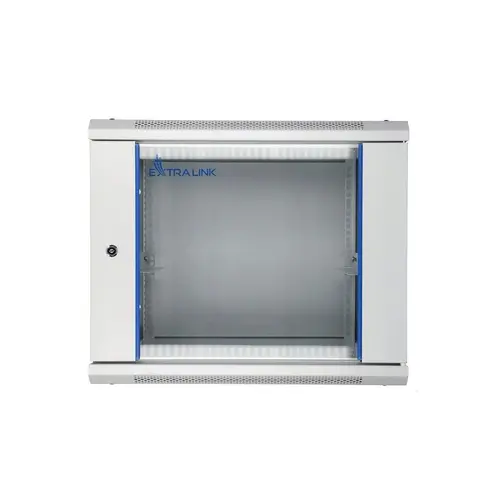 Dulap montat pe perete, Extralink, 9U 600X450, gri 1 Dulap montat pe perete, Extralink, 9U 600X450, gri